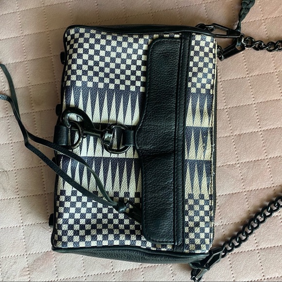Rebecca Minkoff Black and White Crossbody Bag - Picture 2 of 4